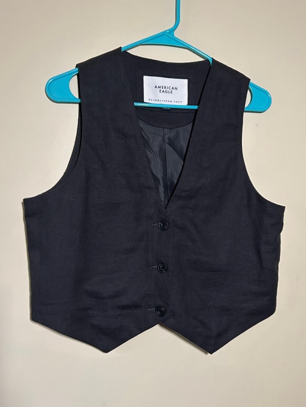 American Eagle Classic Brown Button Vest